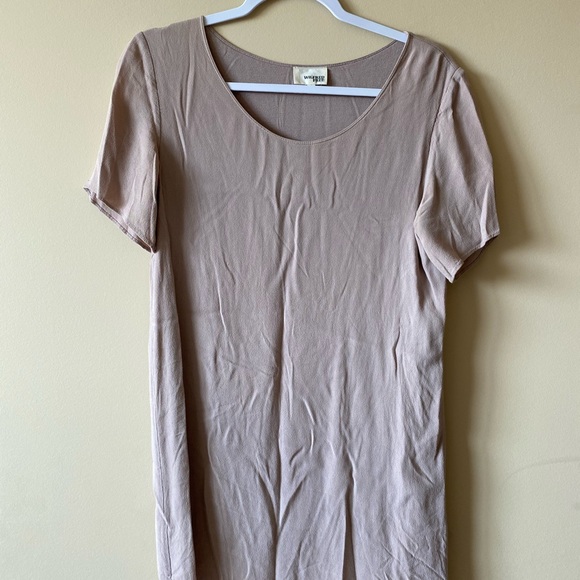 Taupe / neutral S Wilfred Free T-shirt dress - Picture 2 of 3
